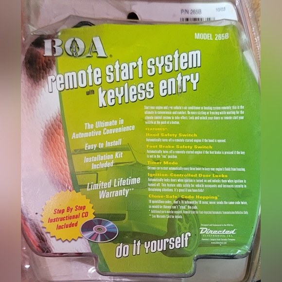 BOA Remote Start Keyless Entry System - Picture 6 of 7